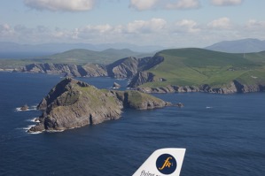 Ostrov Puffin – západní pobřeží Irska.