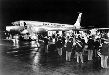 Boeing 707 Pan Am Clipper America na letišti v New Yorku. Zdroj: Pan American World Airways Inc. 