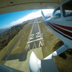 Po startu z letiště Santa Catalina na stejnojmenném ostrově nedaleko Los Angeles.